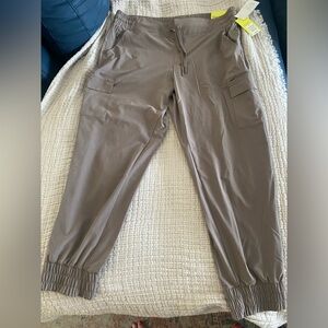 Brand Joggers in Taupe